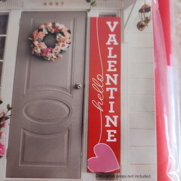 New valentine's Day Hello Valentine Door Banner - Picture 2 of 7